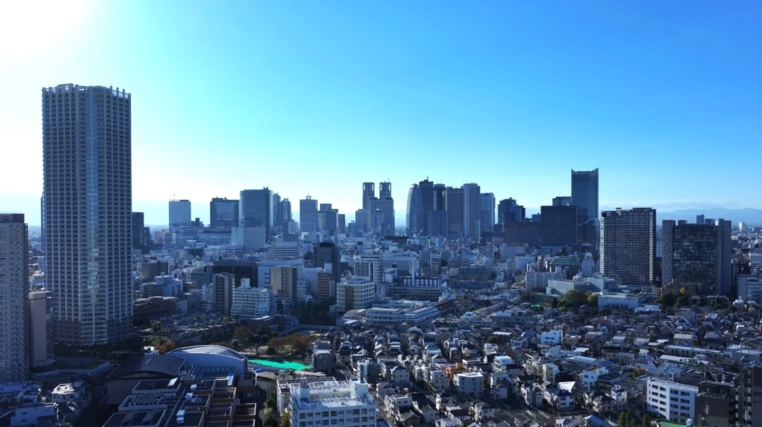 新宿エリアの眺望動画から切り出した静止画